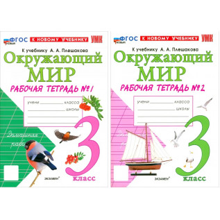 Окружающий мир. Рабочая тетрадь 3 класс к учебнику Плешаков А.А. В 2 частях Соколова Н.А.